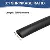 uxcell 1/2" Heat Shrink Tubing Waterproof 3:1 Double Wall Marine Adhesive Industrial Heat Shrink Tubing Wire Wrap 20ft Black
