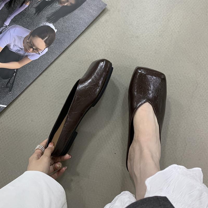 Fashion Bailamos 2025 Spring New Women Flat Shoes Fashion Shallow Slip On Mules Shoes Soft Flat Heel Outdoor Slippers Casual Slides Muje