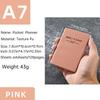 Planner Settimanale Inglese Compatto 2027 A7 Mini - Agenda Sottile