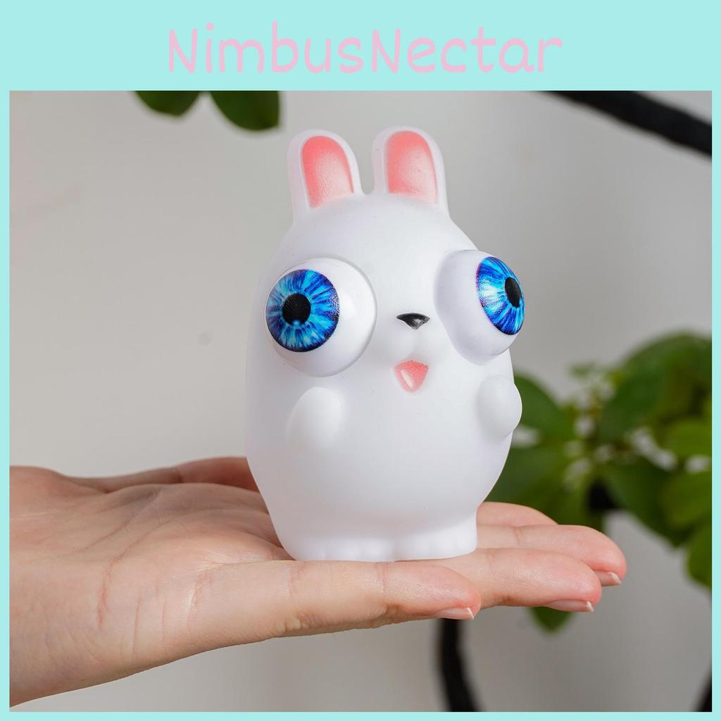Small White Bunny Toy With Tpr Material For Creative Stress Relief And Hand Eye Coordination