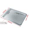 304 Stainless Steel Steamer Tray Kitchen Oil Draining Pan Rectangular Perforated Tray Commercial Oven Steamer Liner Steaming Pan