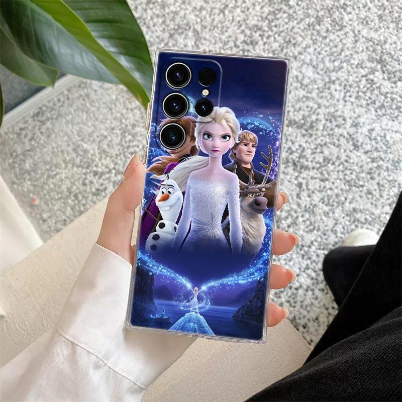 Elsa Anna Frozen Prinzessin Disney Transparente Hülle Für Samsung Galaxy S26 S25 Ultra S24 S22 S26 Plus S20 S23 S21 S25 FE 5G Hülle