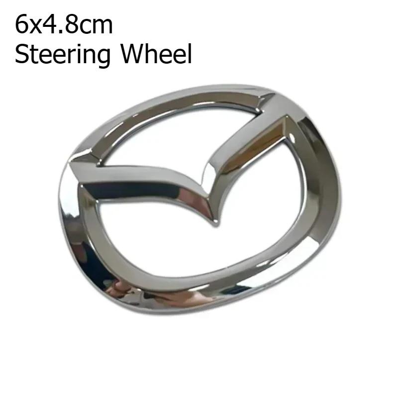 

For Mazda CX-4 CX4 Steering Wheel Badge 3D Body Plastic Car Front Trunk Emblem Replaced Sticker Rear Tail Refitting Decoration