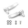 Aluminum Motorcycle Saddle Bag Latch Kit For Harley Davidson Electra Glide Street Glide Road King 14-21 Black Silver