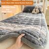 1pc Soft Milk Velvet Bubble Fleece Mattress Designed for Winte Ideal for Students&Seasonal Use Warm Plush Quilted Mattress Cover