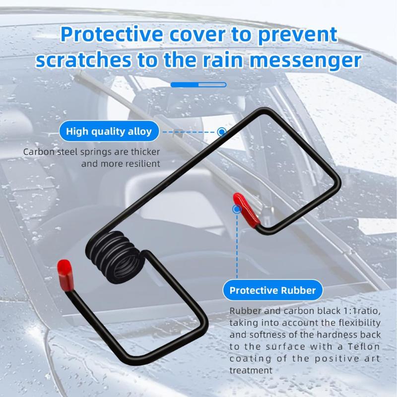 Universal Windshield Wiper Booster Spring Set Wiper Arm Pressure Clip Clear View Rain Helper Kit