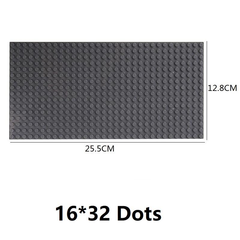 Non-Toxic Single Double Sided 32X32 16X16 16X32 Dots Classic Base Plates Blocks Diy Small Size Bricks Baseplates Construction Building Toy