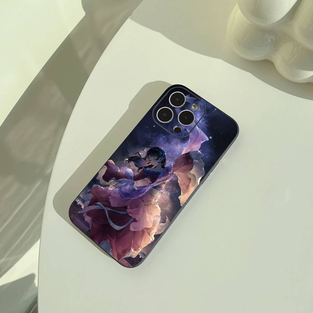 Apothecary Diaries Maomao Phone Case For iPhone 17,16,15,14,13,12,11 Pro Max,16/15/14Plus,XS Soft Black Cover