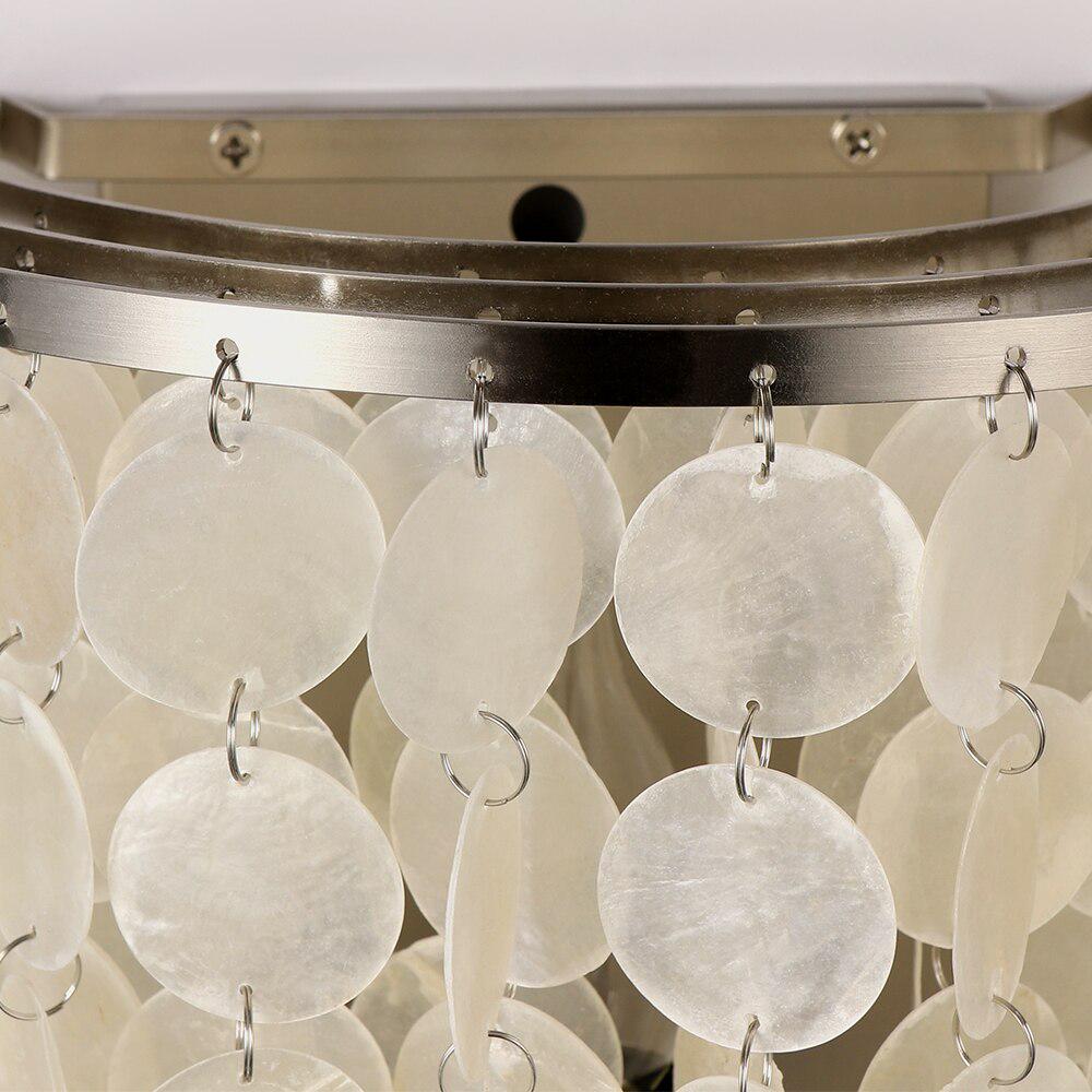 Modern Simple White Natural Shell Loft LED E27 Wall Lights Living Room Bedside Lighting Wall Lamp