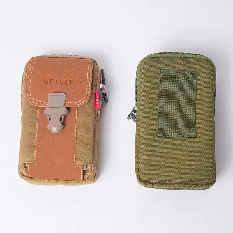 Small Tactical Duty Belt Backpack Mobile Phone Bag for Men, Phone Holster Bag, Waist Bag Pack, Card Holder
