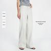 Navigare Women's White Casual Straight-Leg Trousers