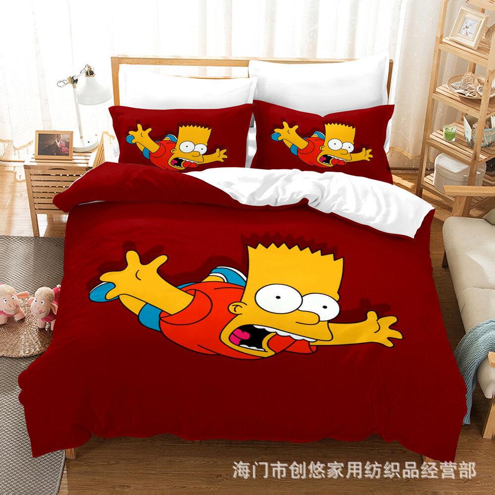 Thickened Kit East 3D Digital Printing Quilt Set Three-Piece Set