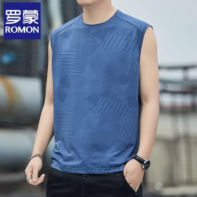 Men s Ice Silk Breathable Jacquard Top L