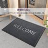 DEXI Entrance Mud Water WELCOME Welcome Door For Use Mat, Outdoor/Indoor, Remover, Absorbent, Anti-Slip, Durable, Washable, Mat, Stylish, Rubber,