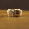New Vintage Ring - Simple Vintage Carved Life Tree Ring