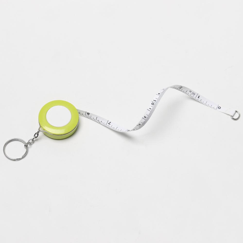 Portable 150cm/60 Inch Camping Candy Color Measuring Tool Soft Ruler Tape Measure Keychain