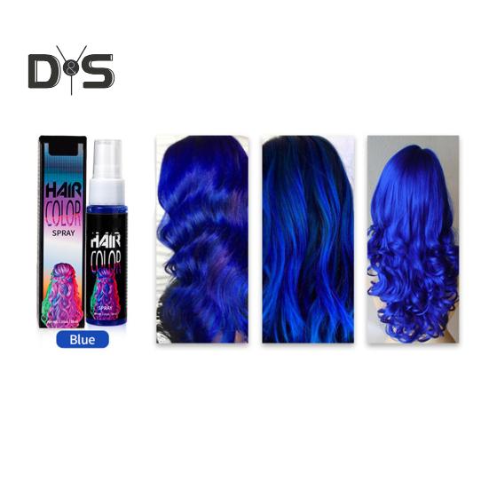 30ML Einweg-Haarfarbenspray, schnelltrocknend, natürliche Pflanzen, Männer und Frauen, temporäres Instant-Haarfärbemittel, Färbemittel für Halloween, Cosplay, Party, Make-up-Requisiten