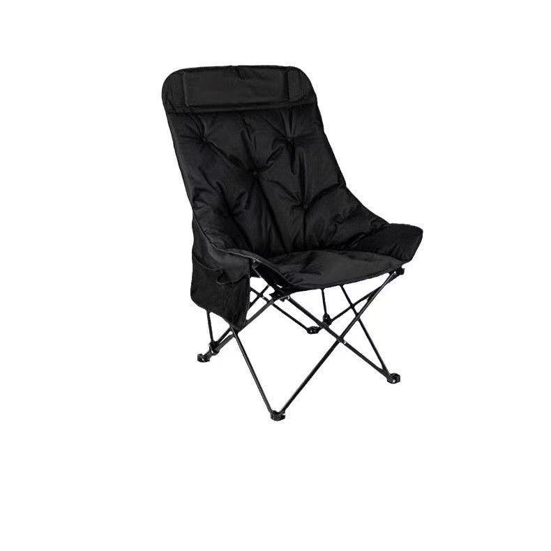 Portable High-Back U-Shaped Folding Moon Chair for Outdoor Leisure and Camping