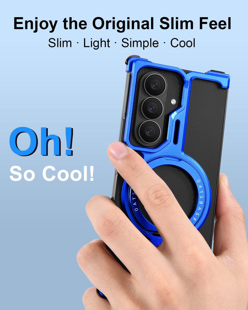 for Samsung Galaxy Z TriFold Phone Case With Stand 360°Rotatable Camera and Screen Drop Protection Metal Slim Phone Cover