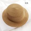 Parent-child Handmade British Hat Summer Women's Sunscreen Straw Hat Flat Top Top Hat Hat Embryo Various Styles of Hat Embryo