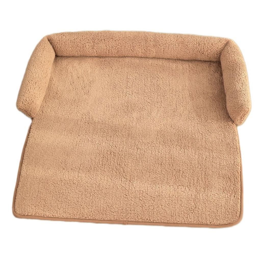 Pet Sofa Cushion with Pillow U-shaped Pillow for Winter Warm Pet Bed for Multiple Scenes