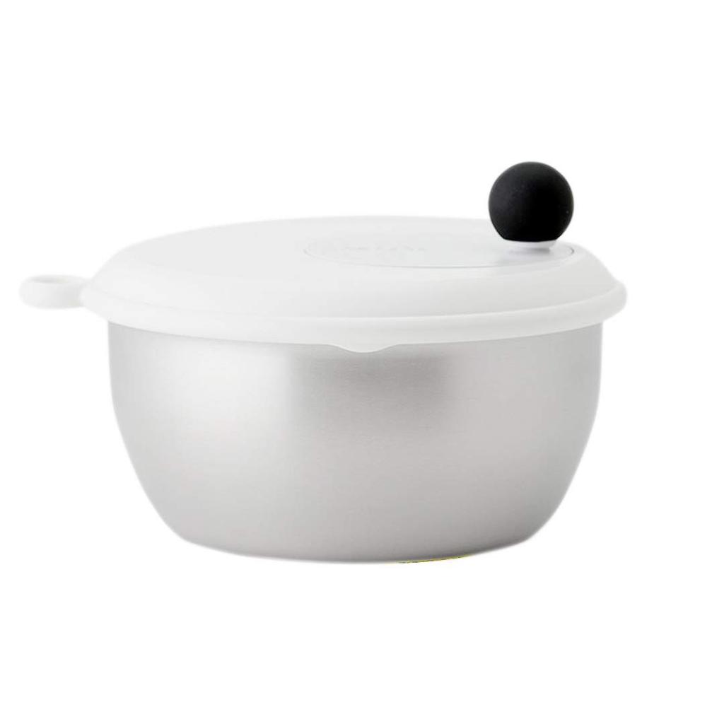 KEYUCA Salad Spinner II with Vegetable Drainer Large Size Made In Japan Dishwasher Safe Four-Way (Removable/Bowl Colander)