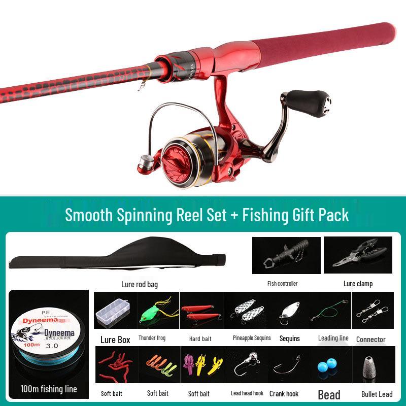 XH Lightweight Thunder Strong Heavy Black Bass Single Long-Cast Fishing Rod Set