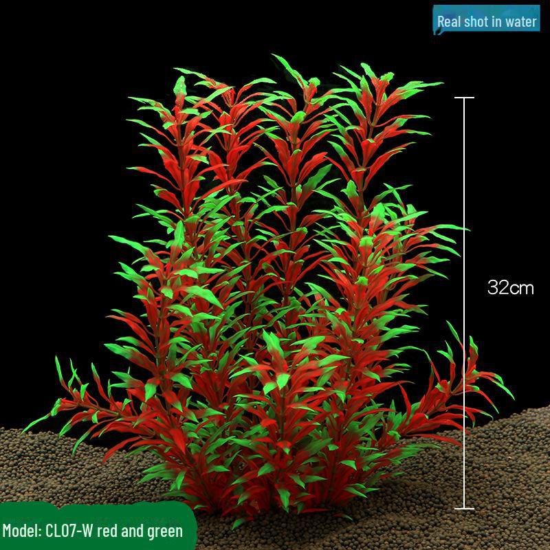 

Имитация шелковых цветов для аквариума - CL07-W Fish Tank Water Plant Landscapeing