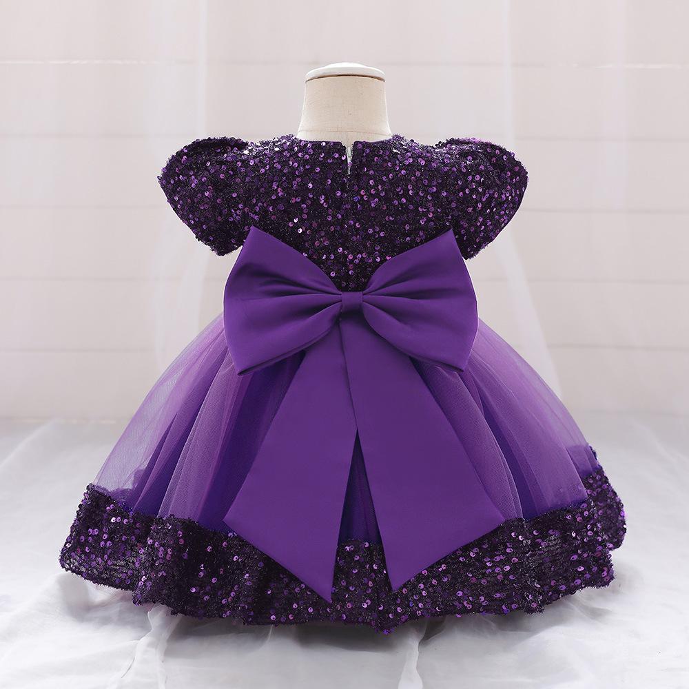 Sequin Tulle Party Dress for Baby Girls - Perfect for Birthdays & Banquets