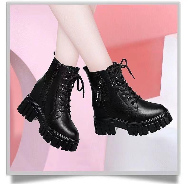Short Boots with Women's Velvet Autumn and Winter Style Thick Soled Short Boots British Style Boots 1 Sold