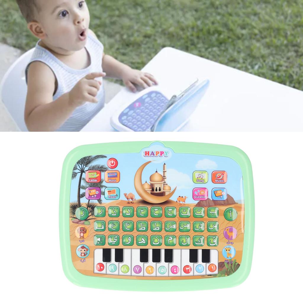 Child Arabic Learning Reading Machine Intelligent Educational Toy 28 Alphabet Words 10 Number Electronic Arabic Learning Book