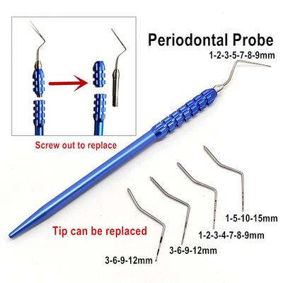 Zubní parodontální sonda CPI s Scaler Explorer Hrot sondy pro zubní endodontický materiál lze vyměnit za materiál pro zubního lékaře