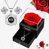100 Languages 'I Love You' Heart Projection Necklace - Heart-Shaped Pendant