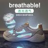 Internet celebrity Korean version of German training white shoes women's 2025 summer mesh breathable new student running sports casual shoes