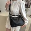 PU Leather Cross Body Bag Solid Color Tote Bag Casual Shoulder Bag  for Lady/Girls