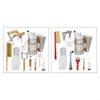 KX4B 1 Set Beekeeping Supplies Tools Stainless Steel Smoker Brush Gloves Scraper Honey Knife Clip Accessories