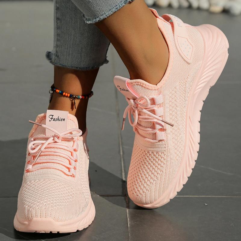 Women Shoes Casual Sneaker Fall Fashion Leisure Sports Single Shoes Trend Fly Weaving Sneakers