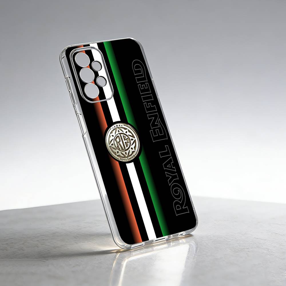 R-ROYALS E-ENFIELDs Logo Phone Case For Samsung S25,S24,S21,S22,S23,S30,Ultra,S20,Plus,Fe Transparent Cover