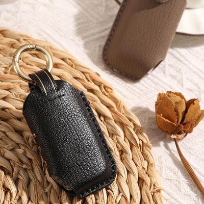 Leather Key Bag Is Suitable For High-End Handmade Car Key Cover And Case Chain For Kia Commercial Vehicles.