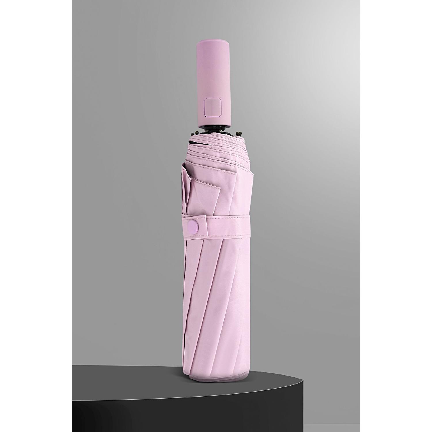 

10 Wires Baby Pink Full Automatic Umbrella рожевий