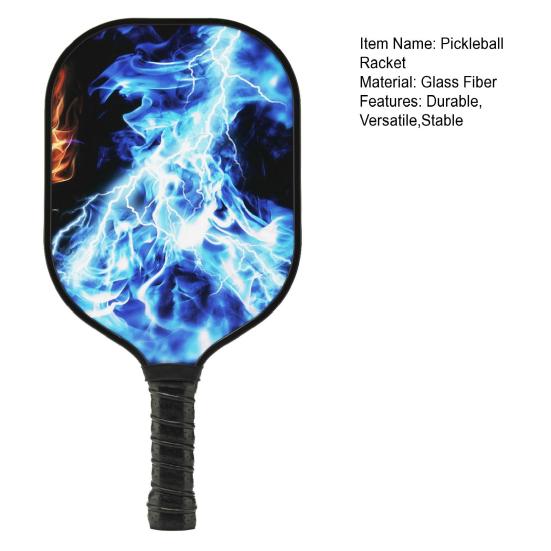 Pickleball Paddles Fiberglass Pickleball Paddles Lightweight Pickleball Rackets with Sweat-Absorbent Handle for All Levels