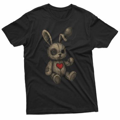 Gruselig Süßes Kaninchen Voodoo-Puppe Pastell Goth Horror Liebhaber 100% Baumwolle T-Shirt Herren T-Shirts Oberteil