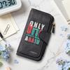 Trendy Printed Long Wallet Durable Casual Card Holder Portable Fashion Purse