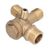 Valve Replacement Components Brass 4 Way Double Pipe Check Valve Accessory