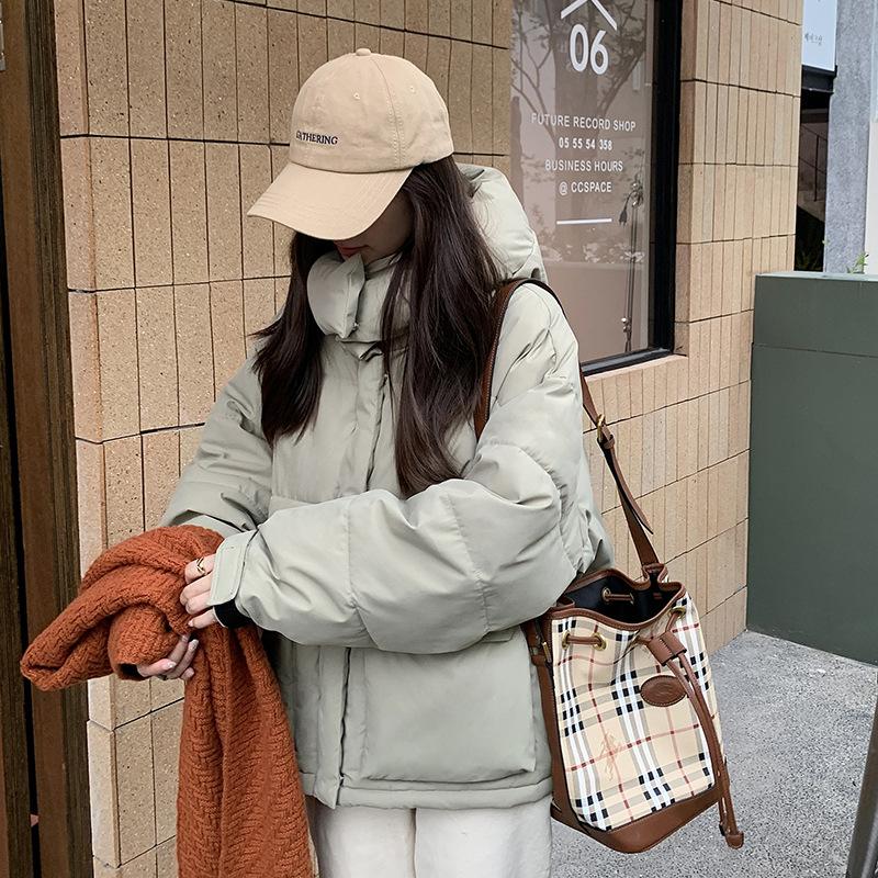 

Women s Winter Hooded Utility Loose Down Jacket Warm Casual S