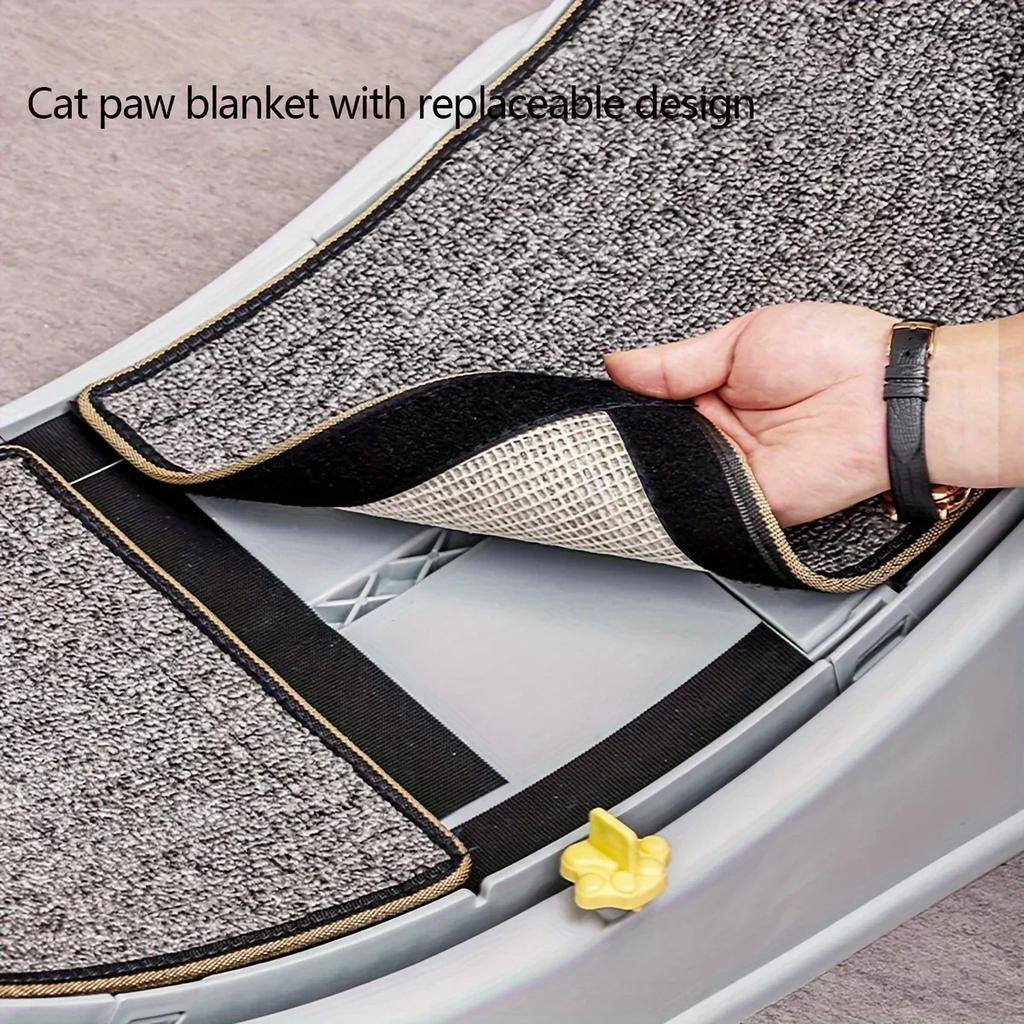 1pc Indoor Cat Roller Treadmill Silent Non-Electric Pet Exercise Wheel Cylindrical Tread Design Safe Ramp Promotes Pet Health