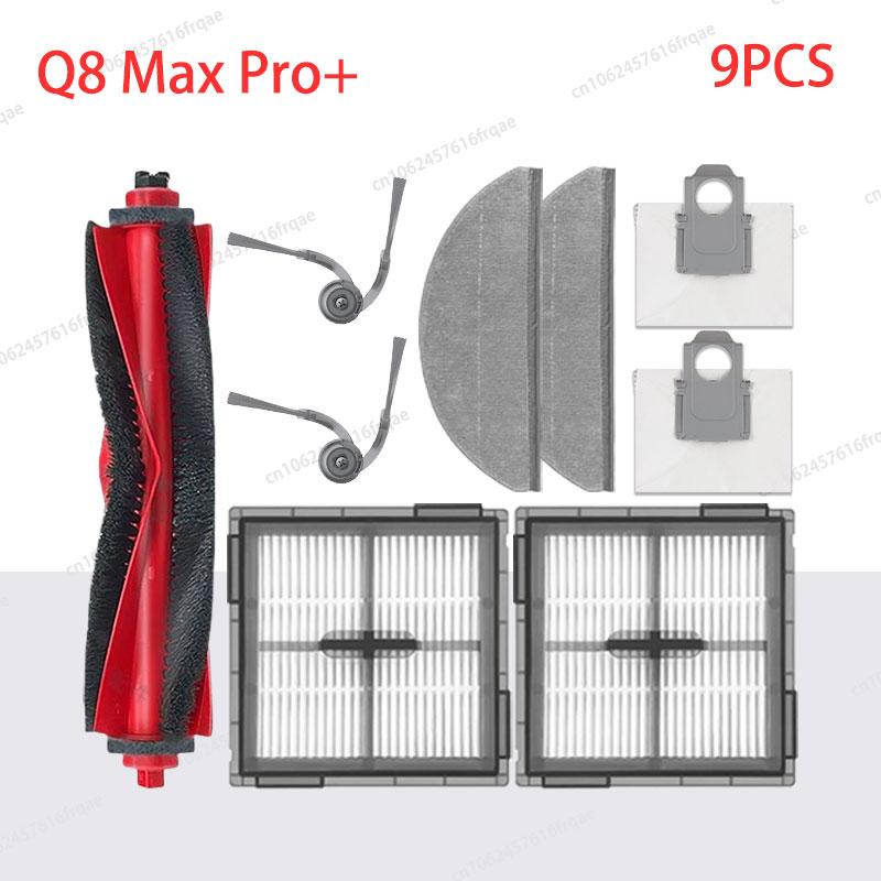 Per Accessori Robot Aspirapolvere Roborock Q8 Max Pro+/ Q8 Max Pro Spazzola Principale Spazzola Laterale Filtro Hepa Mocio Sacchetto Polvere Parte di Ricambio