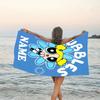 1pc The Powerpuff Girls2 Beach Towel with Custom Name, Beach/Swimming/Bath/Picnic/Camping Towel, Suitable for Seaside Beaches