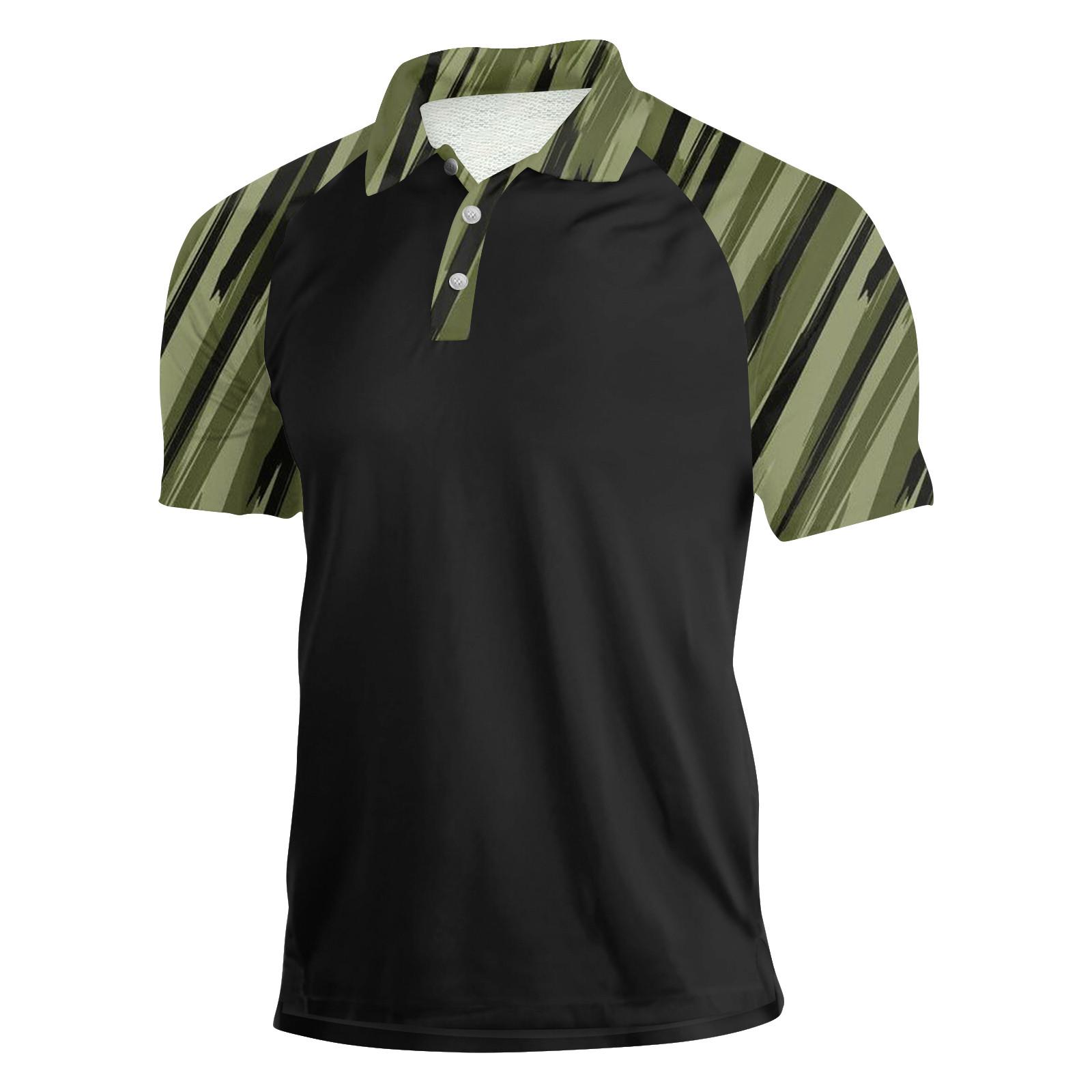 

Чоловіча літня футболка з камуфляжним принтом, з коротким рукавом XXXXXL Кіновар