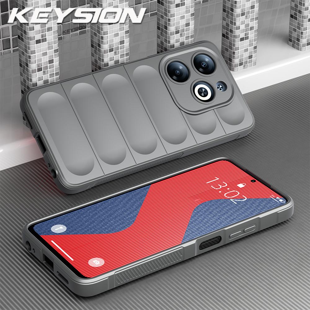 KEYSION Shockproof Matte Phone Case for TECNO Spark 30 Pro 4G Anti-skid Soft Silicone Phone Back Cover for Tecno Spark 20 Pro 4G